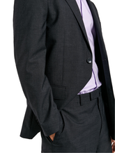 Regular fit 4 seasons plain wool suit